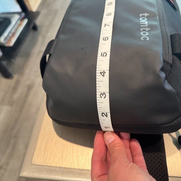 Tomtoc Black Sling Bag - Picture 12 of 15